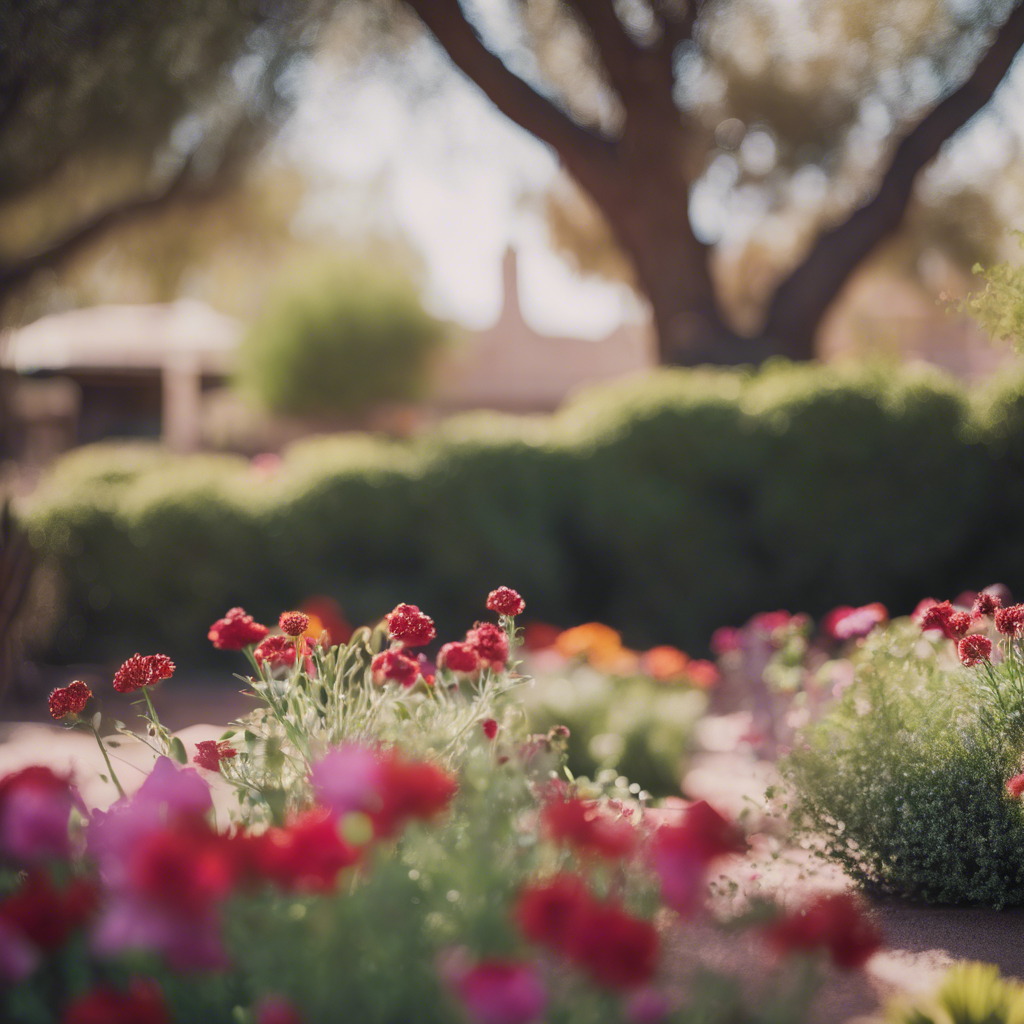 English garden in Phoenix