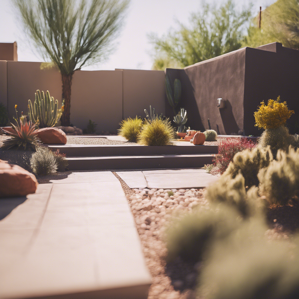 modern back yard in Phoenix