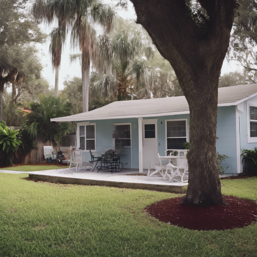 Cottage back yard in Pinellas Park