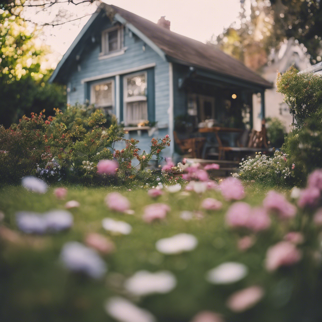 Cottage backyard in Pittsburg