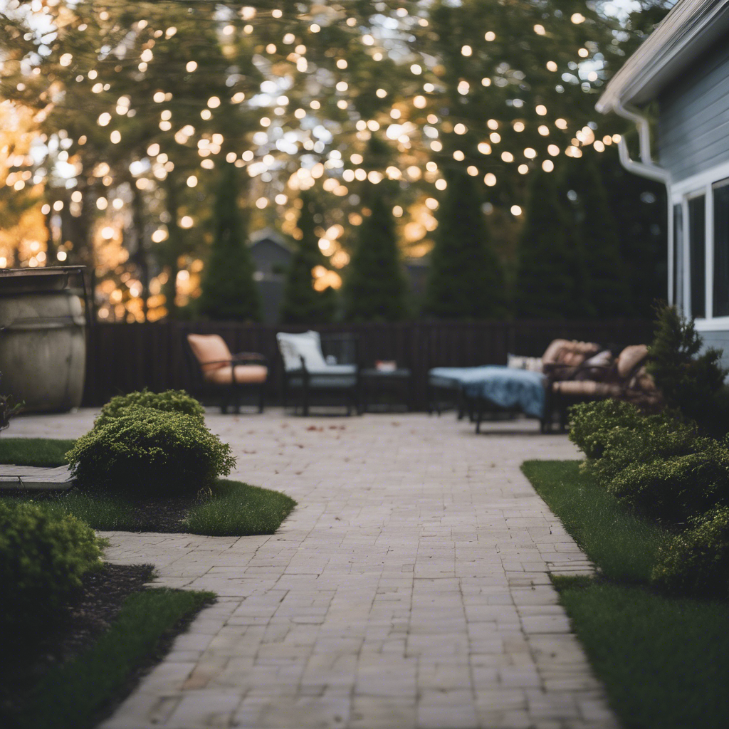Modern Back Yard in Plainfield