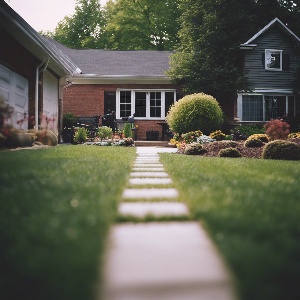 Modern back yard in Plainfield