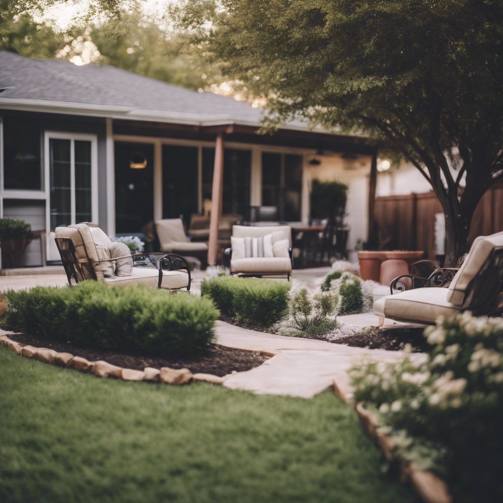 Modern Back Yard in Plano