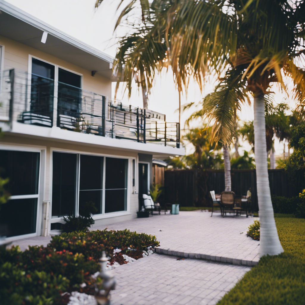 Modern Back Yard in Pompano Beach