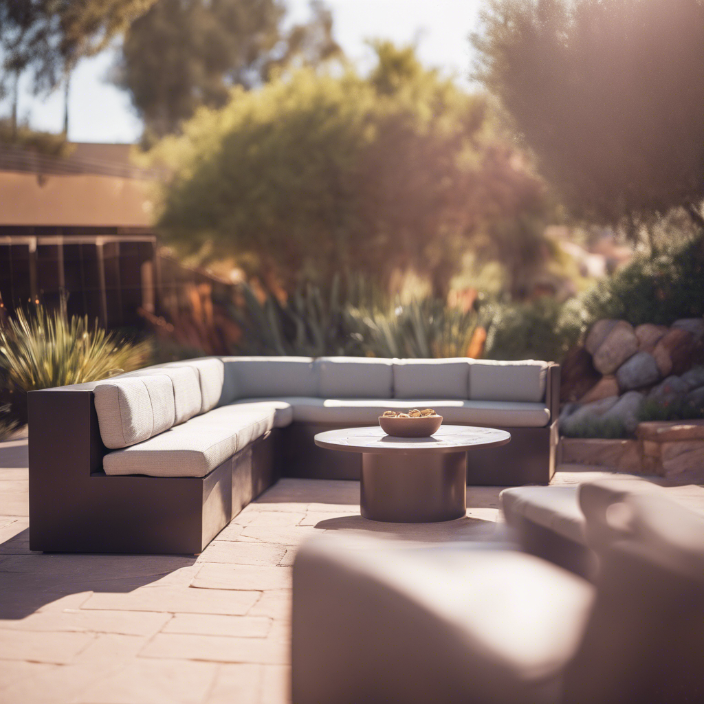Modern outdoor seating area in Poway