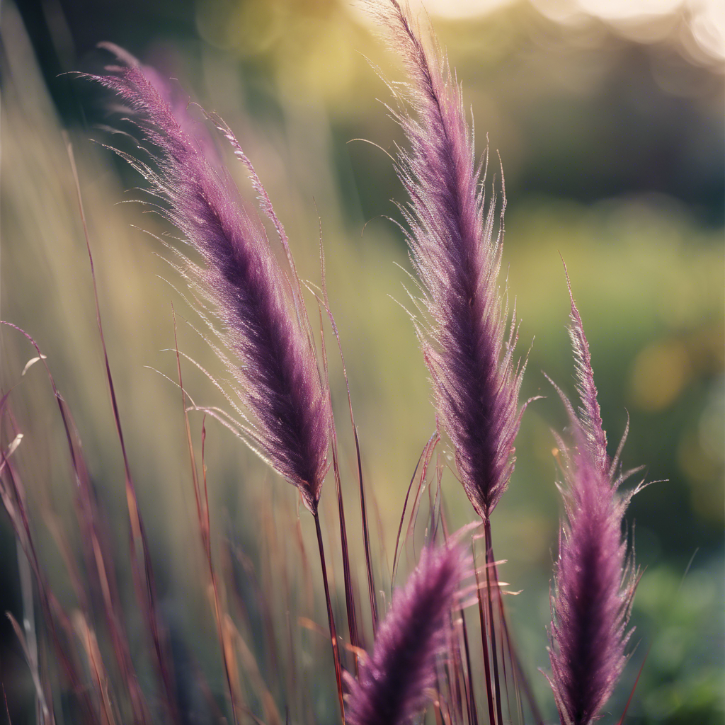 Purple Fountain Grass (Pennisetum setaceum ‘Rubrum’)