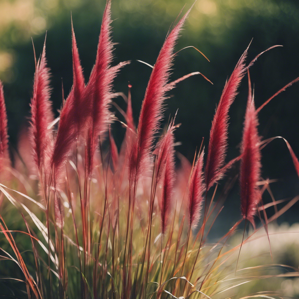 Red Fountain Grass (Pennisetum setaceum ‘Rubrum’)