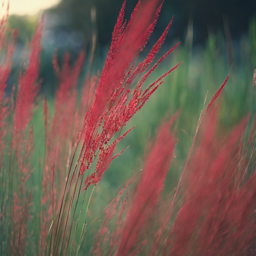 Red Switch Grass (Panicum virgatum 'Shenandoah')
