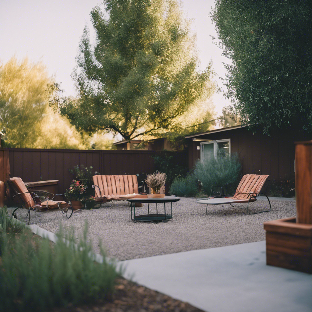 Modern Back Yard in Redding
