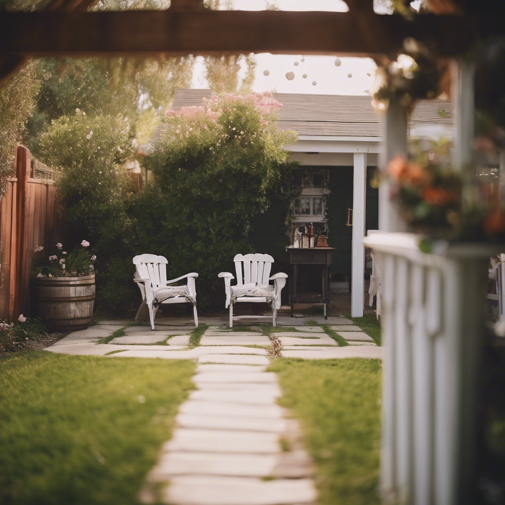Cottage back yard in Rialto