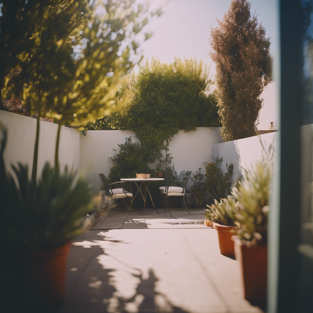 Modern back yard in Rialto