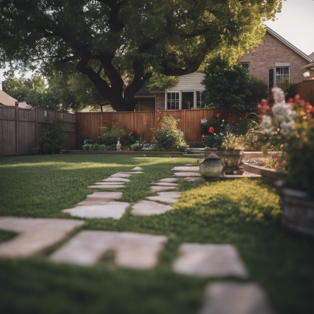 Cottage Back Yard in Richardson