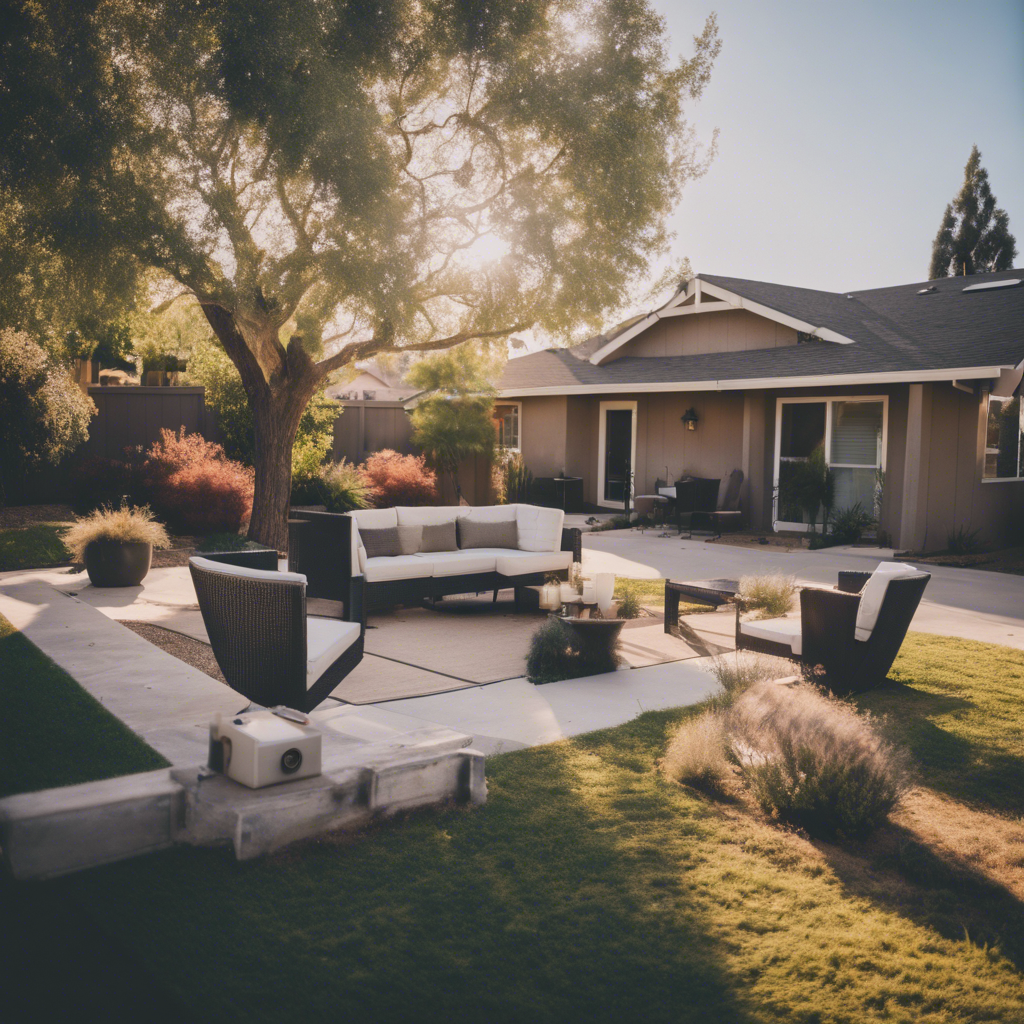 Modern Back Yard in Rocklin
