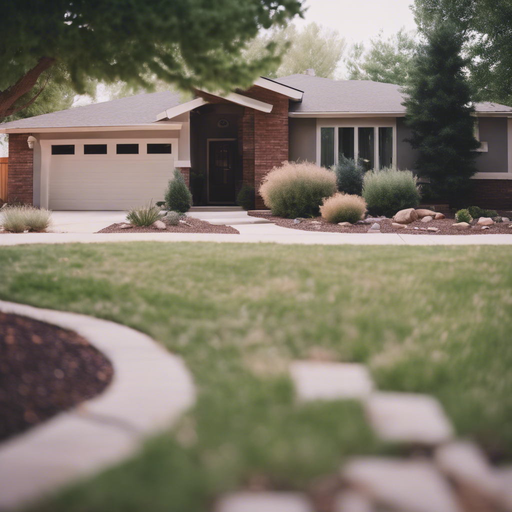 Modern Front Yard in Roswell