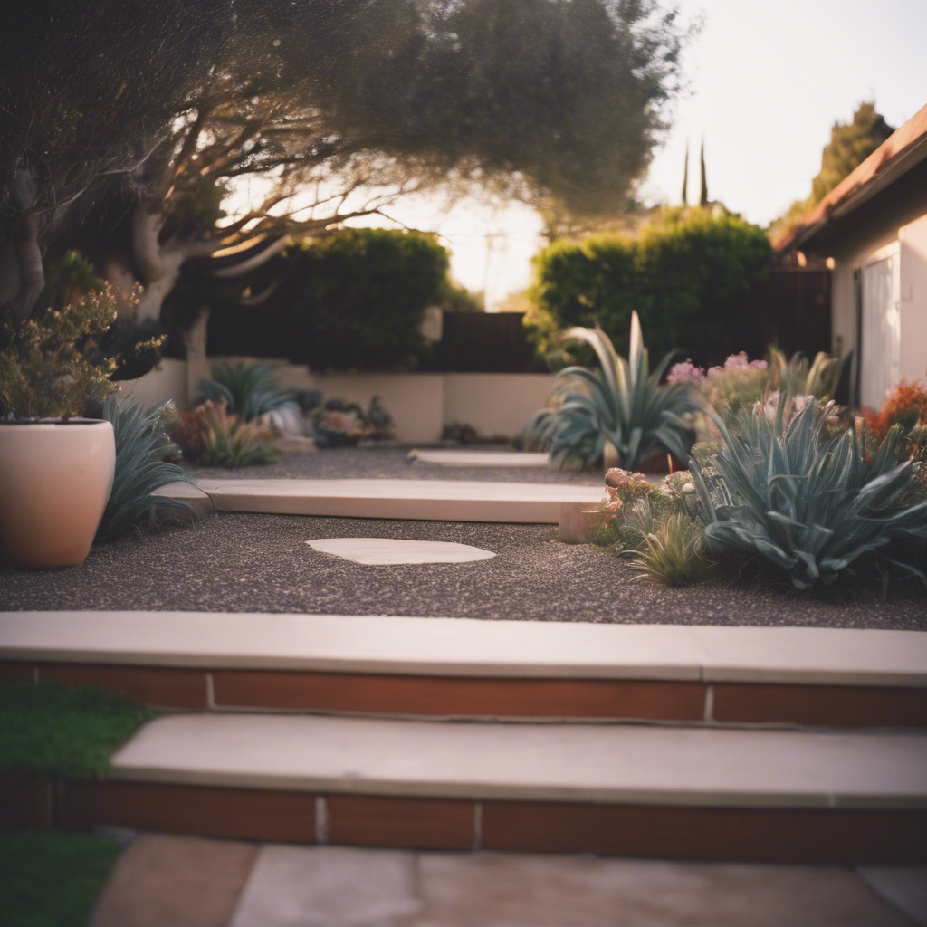 Modern back yard in Salinas