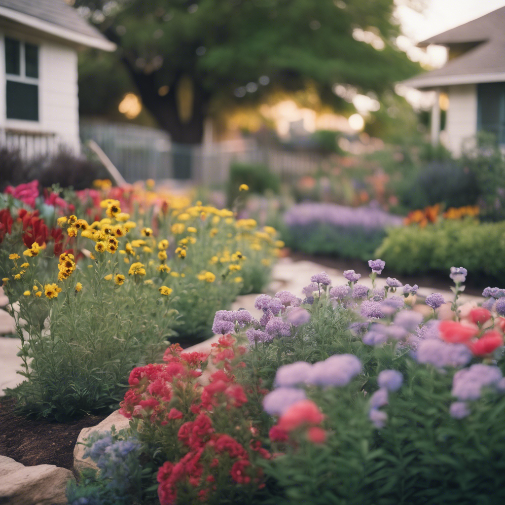 Cottage Flower Beds in San Antonio