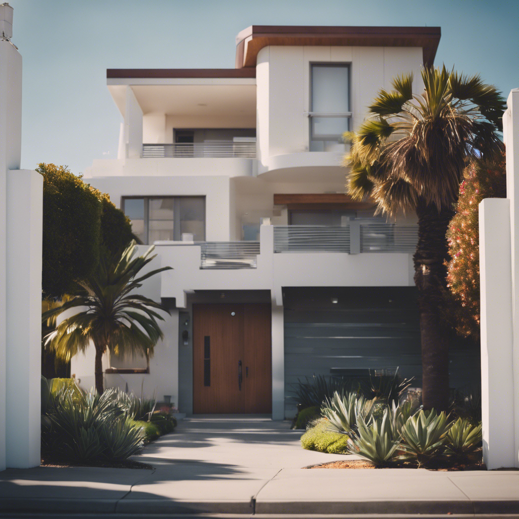 Modern front yard in San Buenaventura