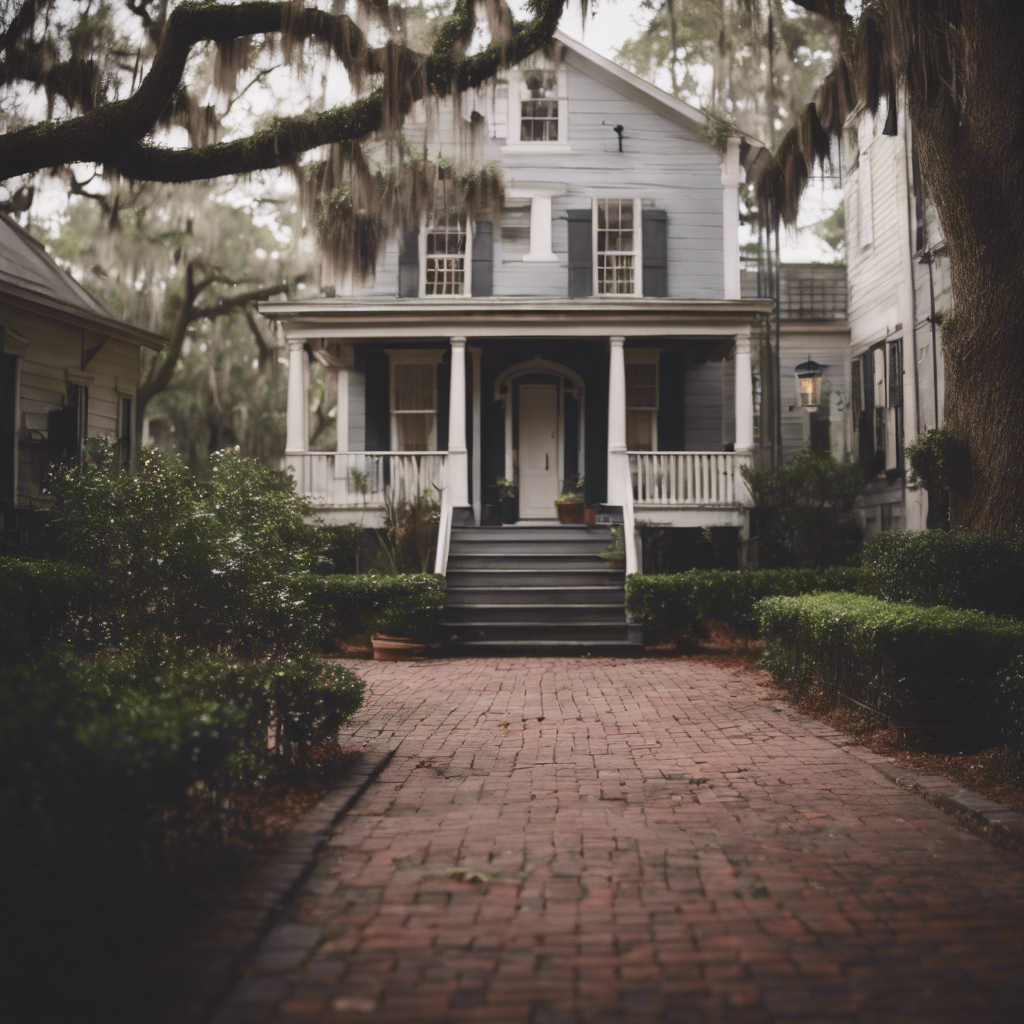 Cottage back yard in Savannah
