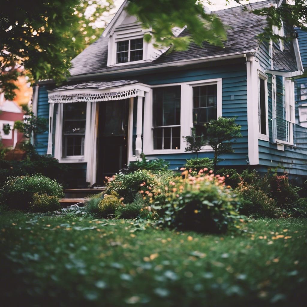 Cottage back yard in Somerville