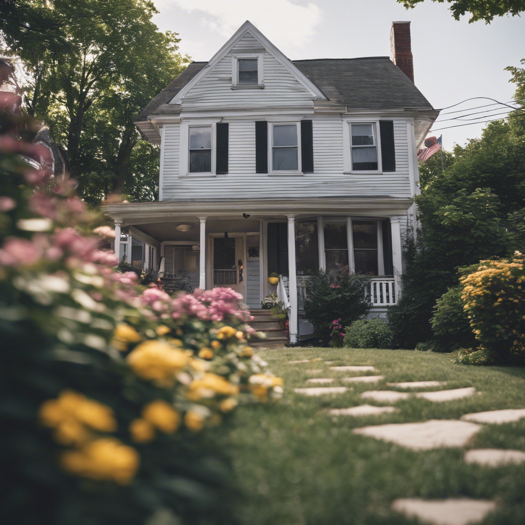 Cottage front yard in Somerville