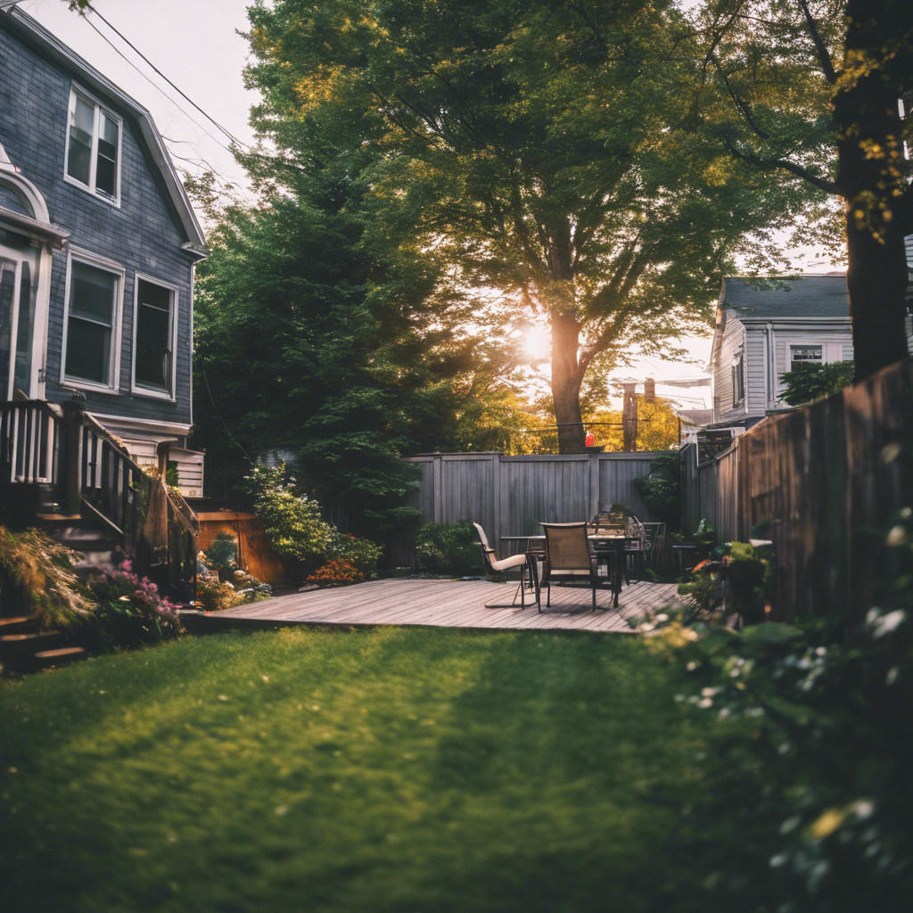 Modern Back Yard in Somerville