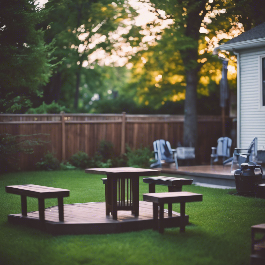 Modern Back Yard in St. Cloud