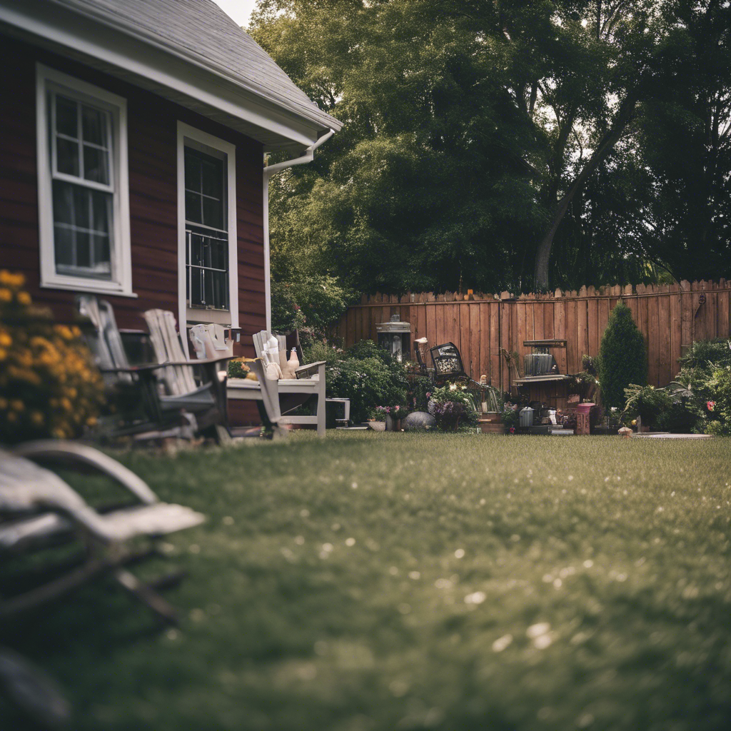 Cottage back yard in St. Cloud