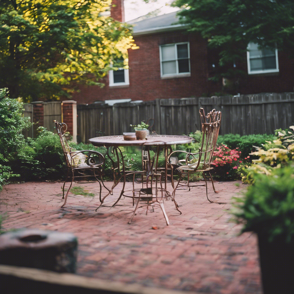 English back yard in St. Louis