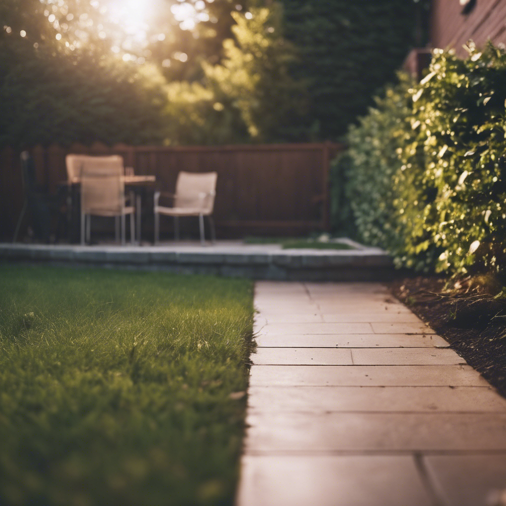 Modern back yard in St. Peters
