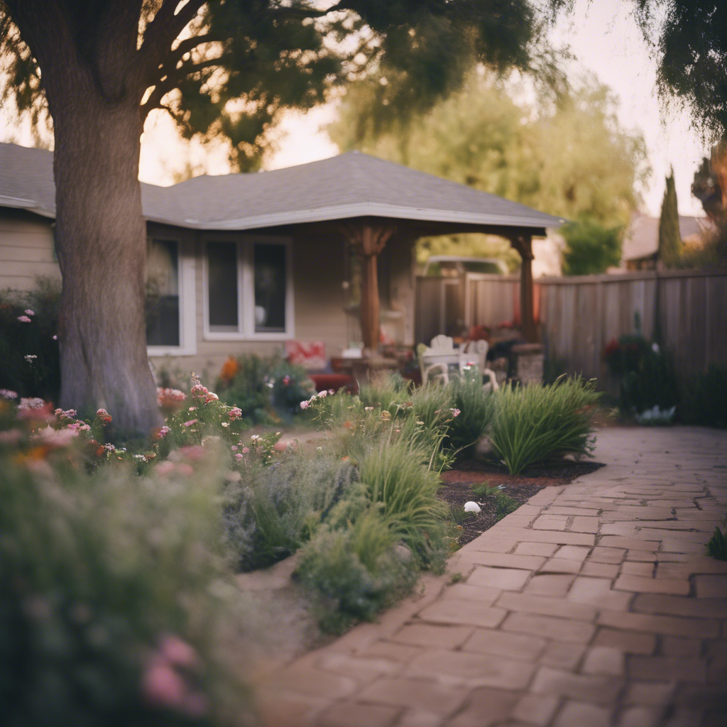 Cottage back yard in Visalia