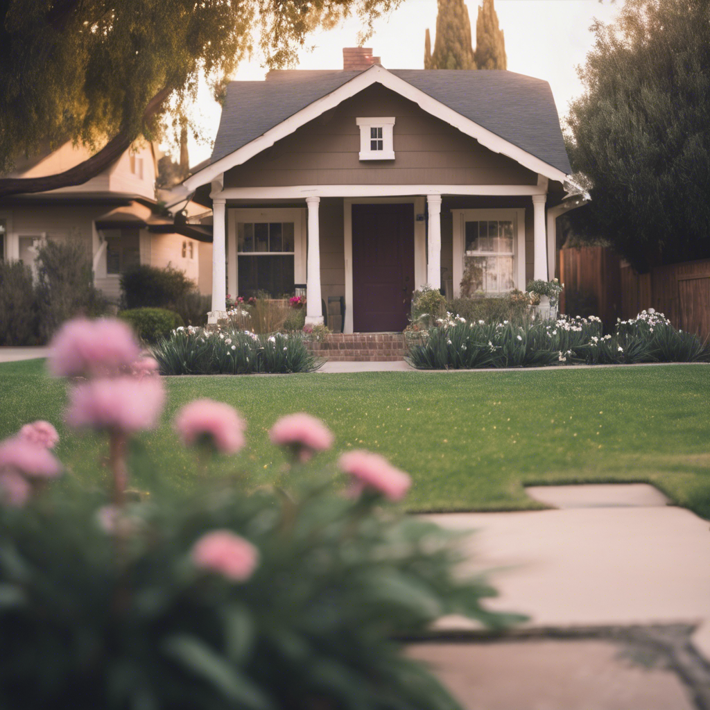 Cottage front yard in Visalia
