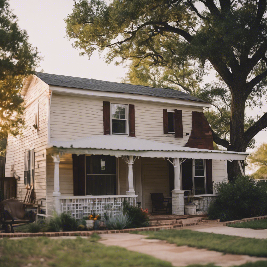 Cottage back yard in Waco