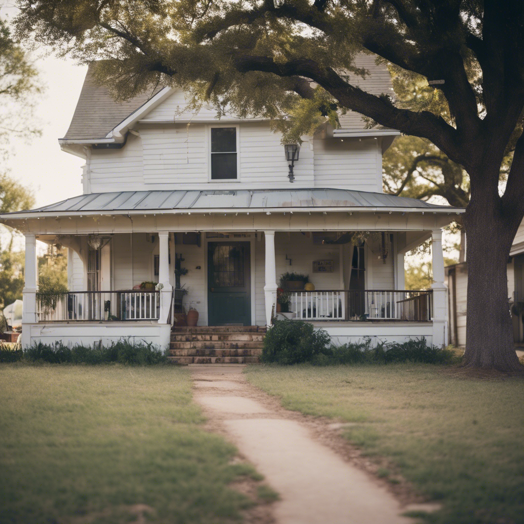 Cottage front yard in Waco