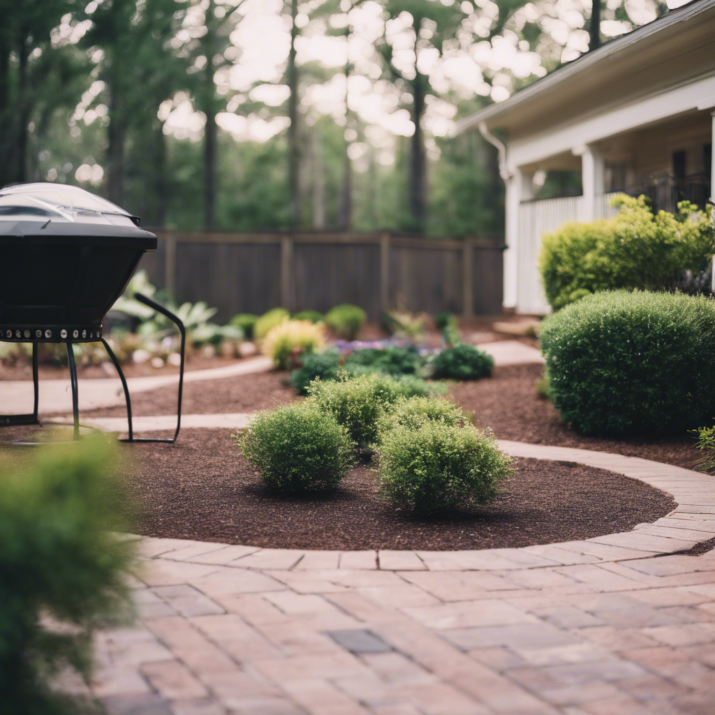 Modern backyard in Warner Robins