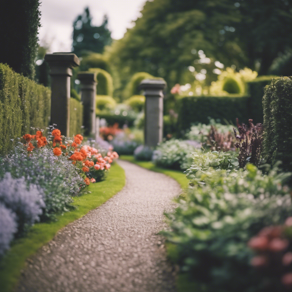 English Garden Pathway in Westland