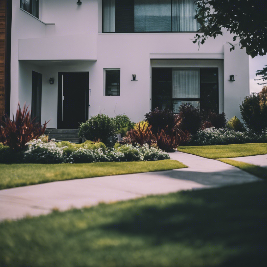 Modern front yard in Westland