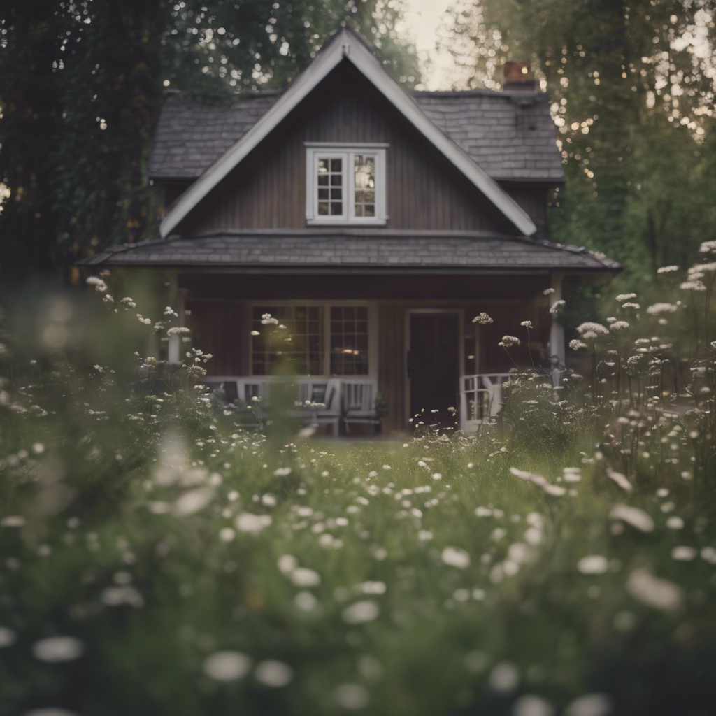 cottage backyard in Woodland