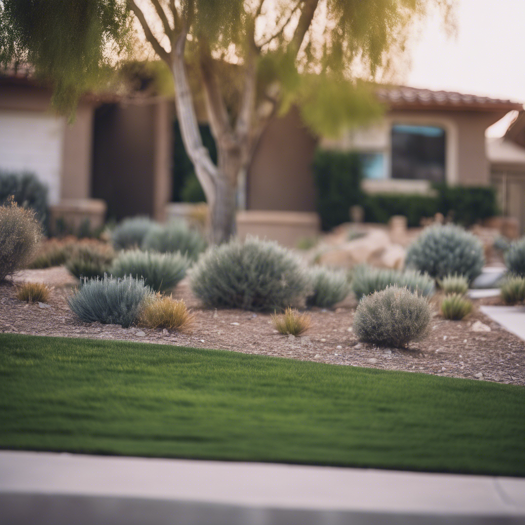 Modern front yard in Yucaipa