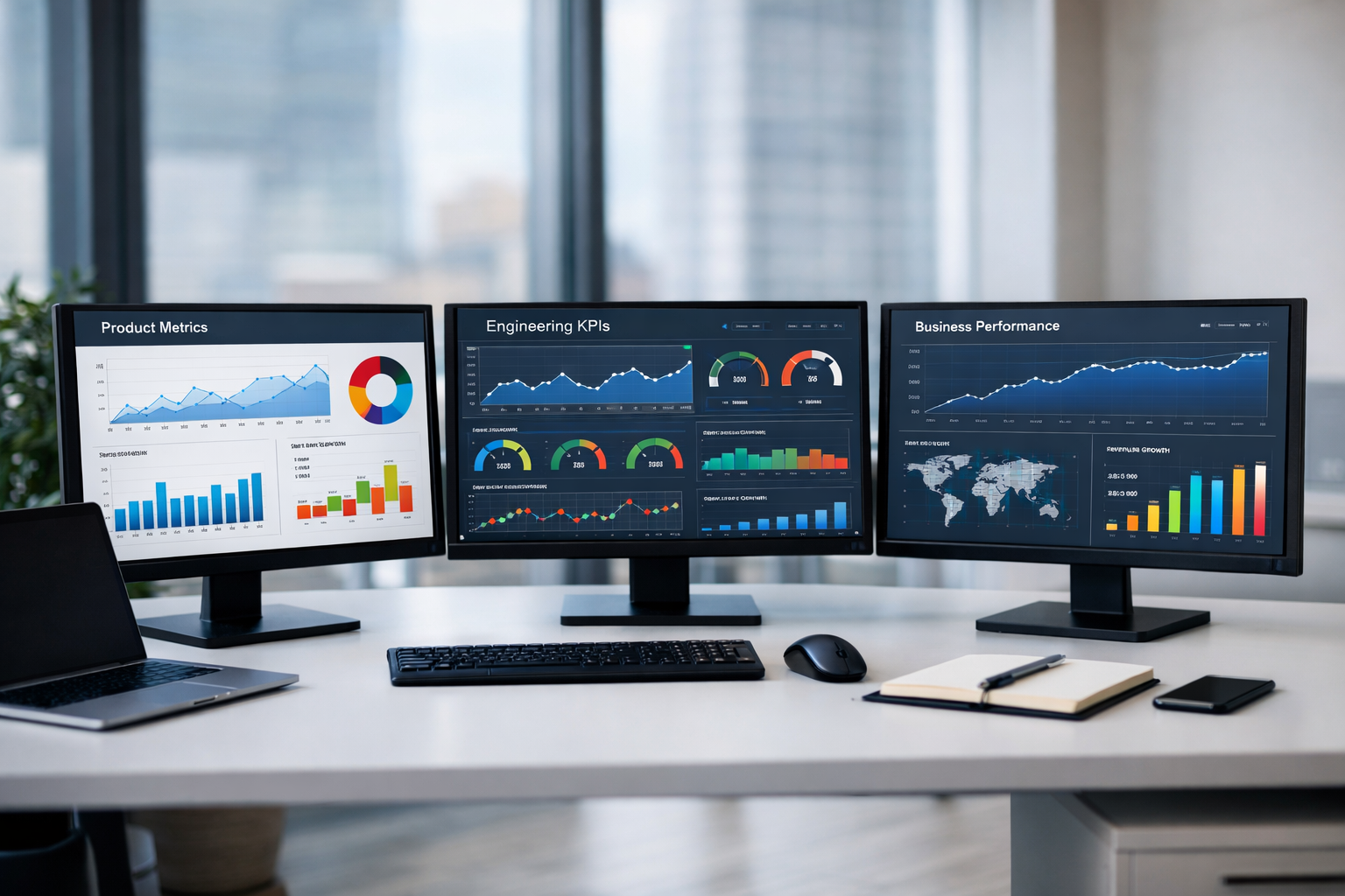 Comparison of technology initiative types and business outcomes