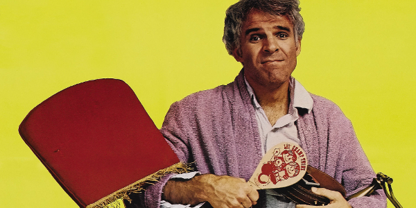 a photo of Steve Martin in the film, the Jerk.