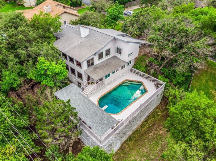 A house with a pool