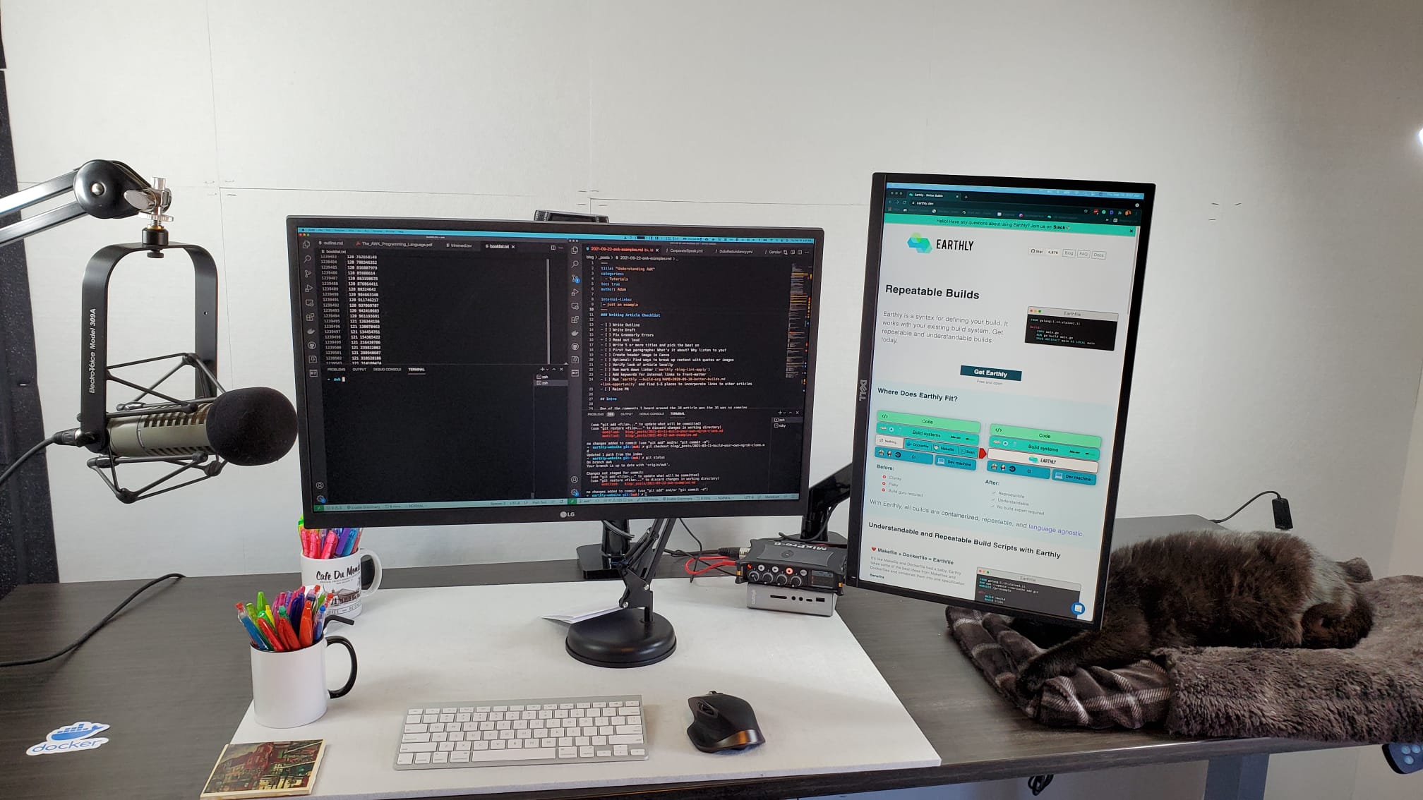 Adam's current desk setup