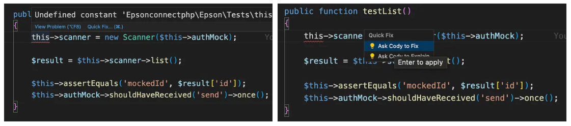 PHP Variable fixes with Cody