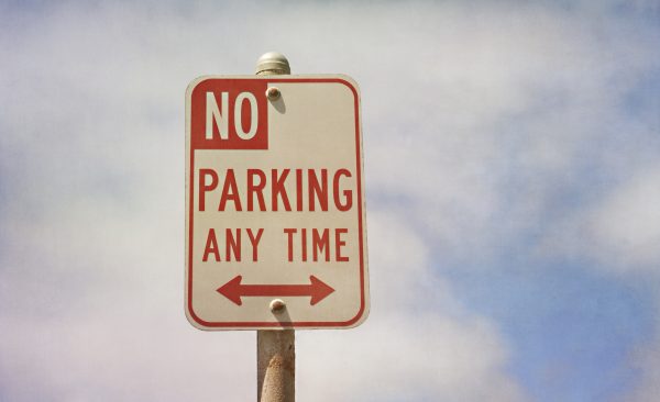 no parking anytime sign