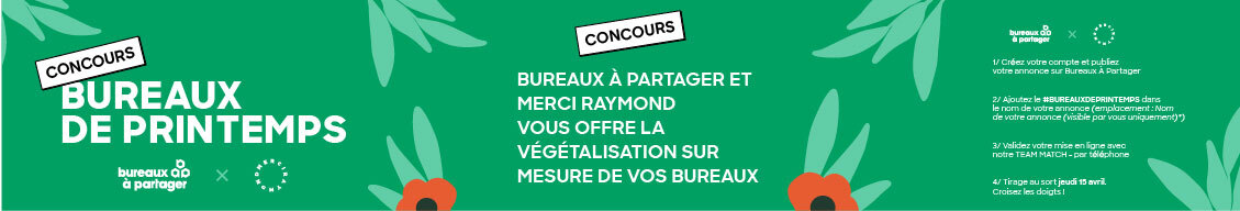 Concours bureaux de printemps gagnez la vegetalisation de vos bureaux