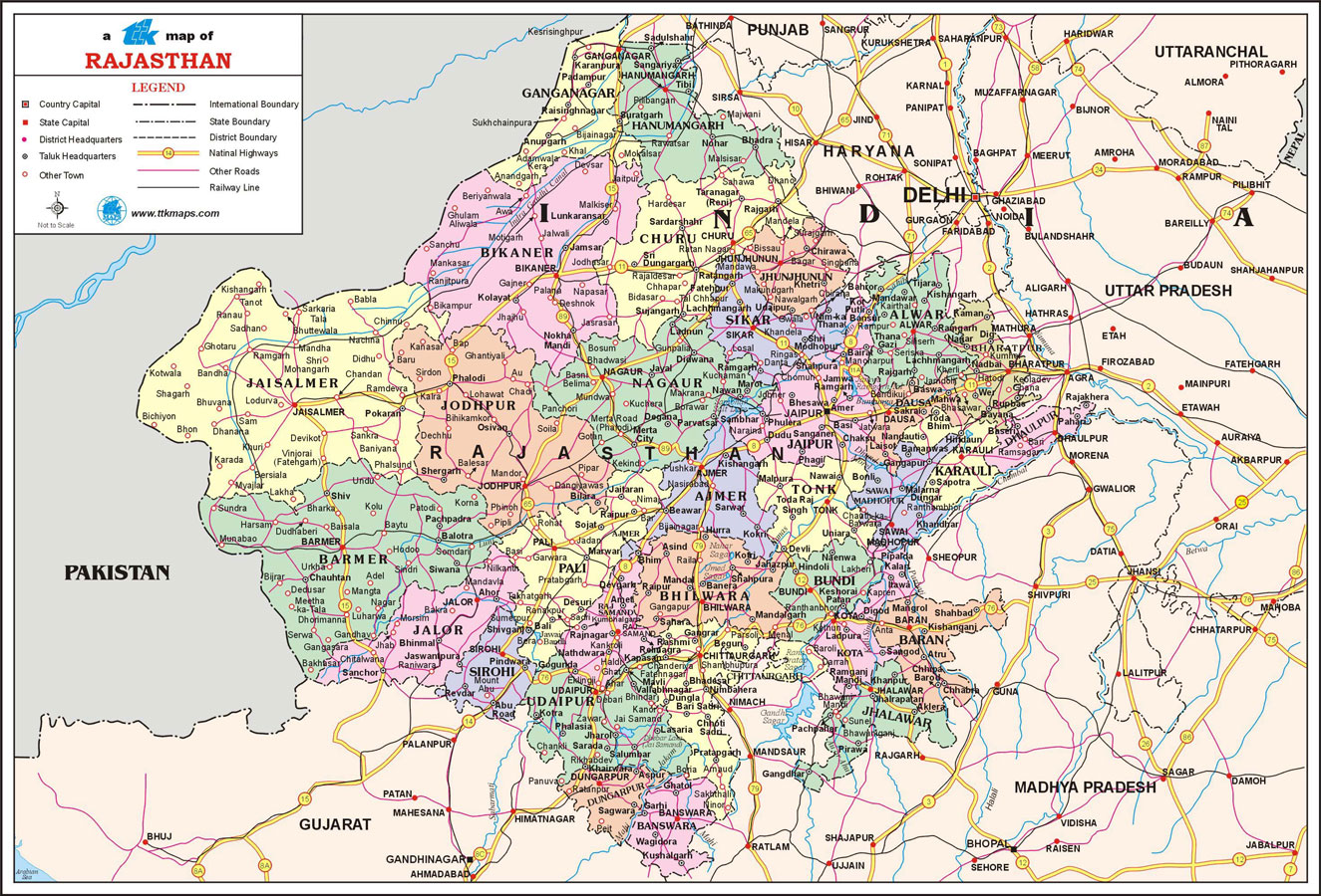 RajasthanMap- Testbook