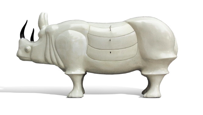 The Rhino With Drawers Rhinoceros Dresser