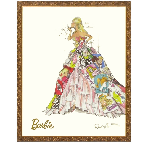 framed barbie photos