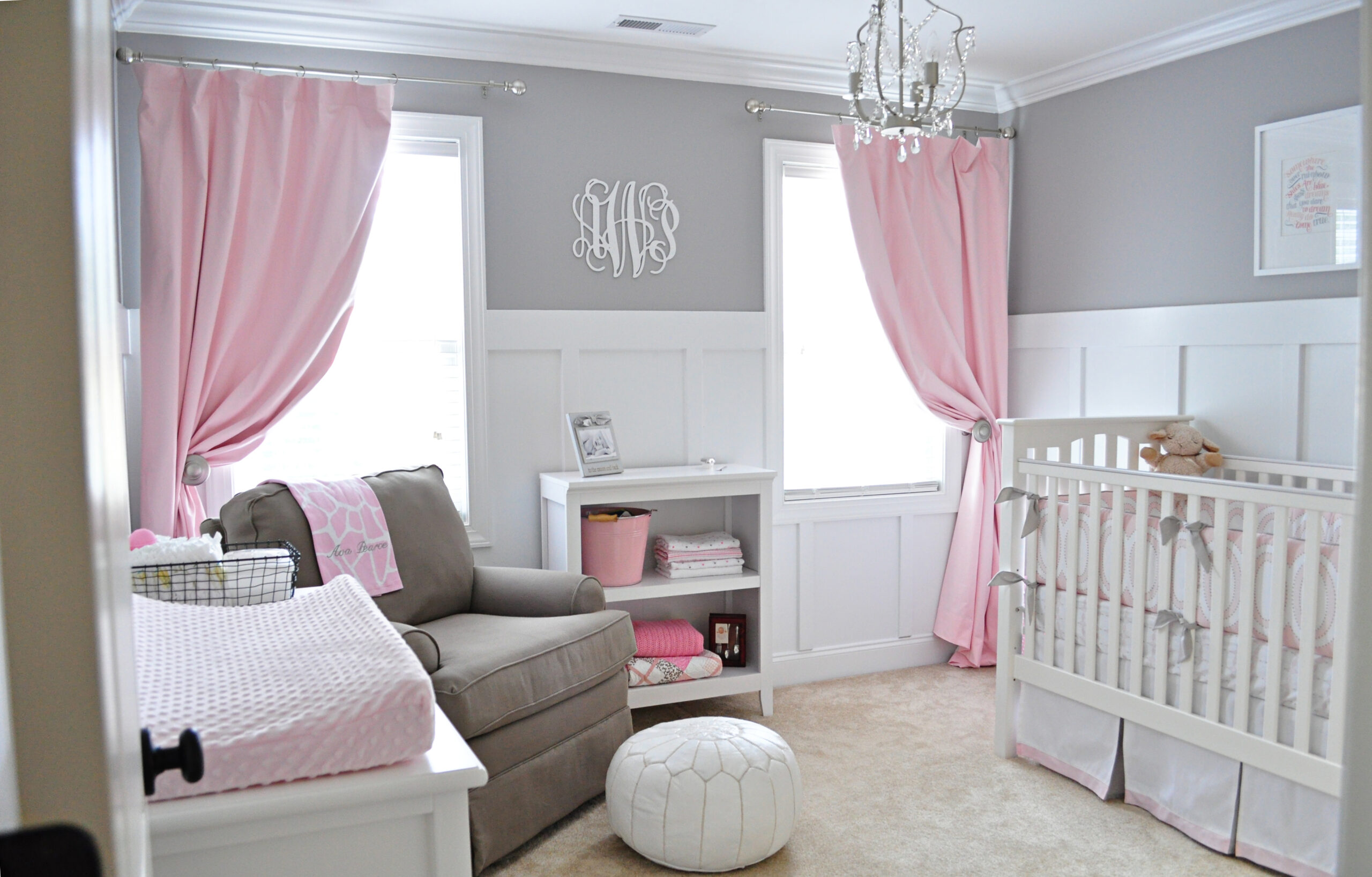 Gray and Pink Nursery