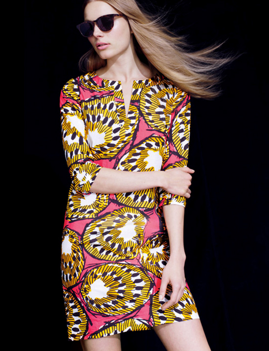 J. Crew Patterned Dress Boldly Patterned Dress